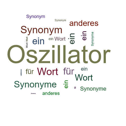 Ein anderes Wort für Oszillator - Synonym Oszillator