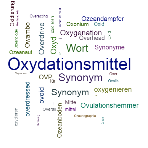 Ein anderes Wort für Oxidationsmittel - Synonym Oxidationsmittel