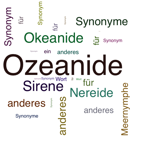 Ein anderes Wort für Ozeanide - Synonym Ozeanide