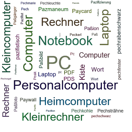Ein anderes Wort für PC - Synonym PC