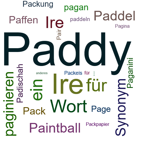 Ein anderes Wort für Paddy - Synonym Paddy