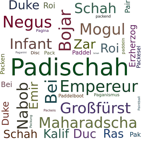 Ein anderes Wort für Padischah - Synonym Padischah