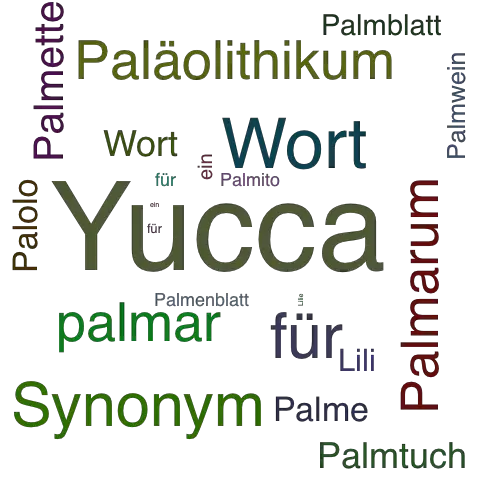 Ein anderes Wort für Palmlilie - Synonym Palmlilie