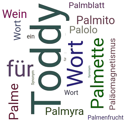 Ein anderes Wort für Palmwein - Synonym Palmwein