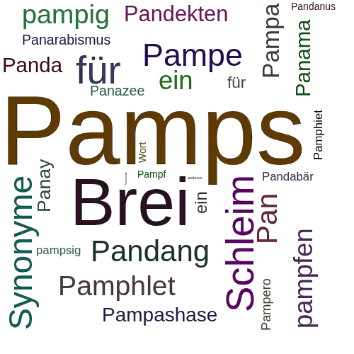 Ein anderes Wort für Pamps - Synonym Pamps