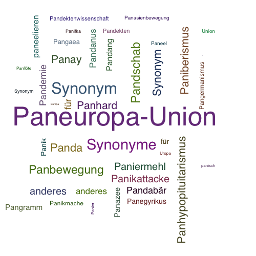 Ein anderes Wort für Paneuropaunion - Synonym Paneuropaunion
