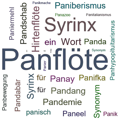 Ein anderes Wort für Panflöte - Synonym Panflöte