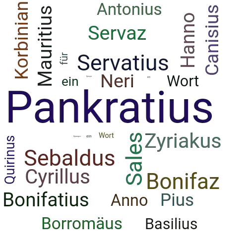 Ein anderes Wort für Pankratius - Synonym Pankratius