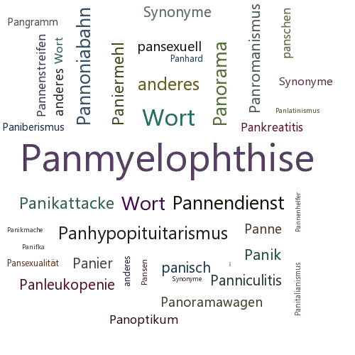 Ein anderes Wort für Panmyelopathie - Synonym Panmyelopathie