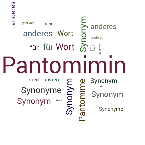 Ein anderes Wort für Pantomimin - Synonym Pantomimin