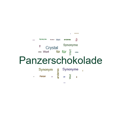 Ein anderes Wort für Panzerschokolade - Synonym Panzerschokolade