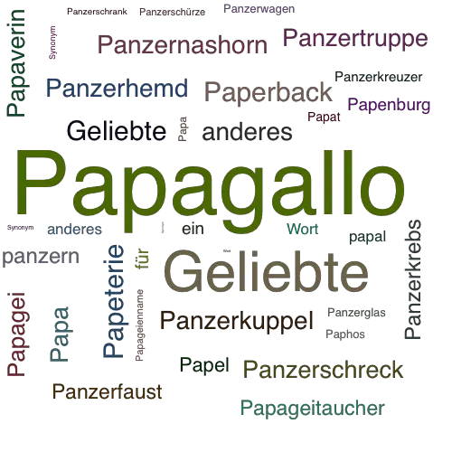 Ein anderes Wort für Papagallo - Synonym Papagallo