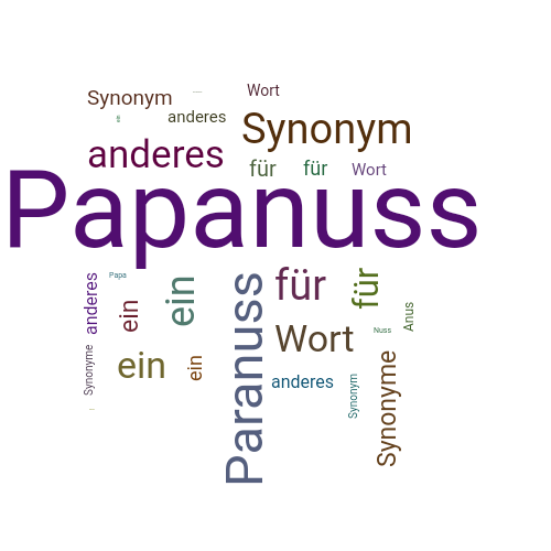 Ein anderes Wort für Papanuss - Synonym Papanuss