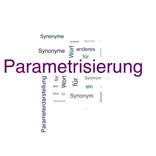 Ein anderes Wort für Parametrisierung - Synonym Parametrisierung