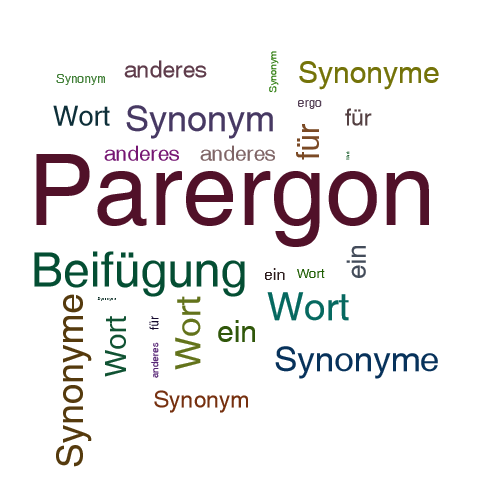 Ein anderes Wort für Parergon - Synonym Parergon