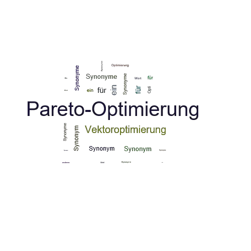 Ein anderes Wort für Pareto-Optimierung - Synonym Pareto-Optimierung