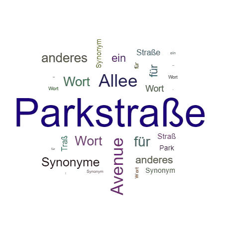 Ein anderes Wort für Parkstraße - Synonym Parkstraße