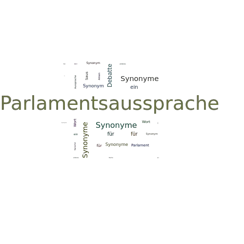Ein anderes Wort für Parlamentsaussprache - Synonym Parlamentsaussprache