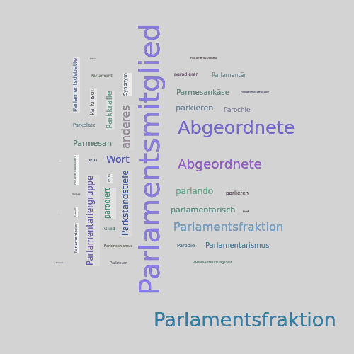 Ein anderes Wort für Parlamentsmitglied - Synonym Parlamentsmitglied