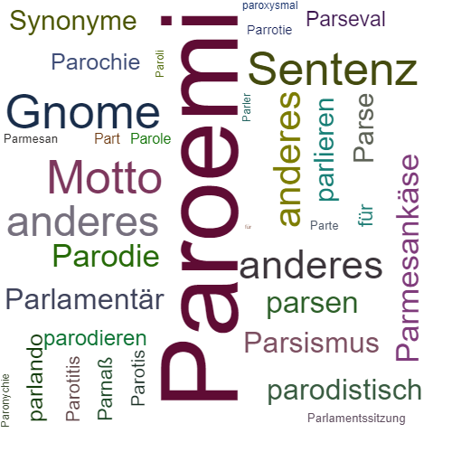 Ein anderes Wort für Paroemi - Synonym Paroemi