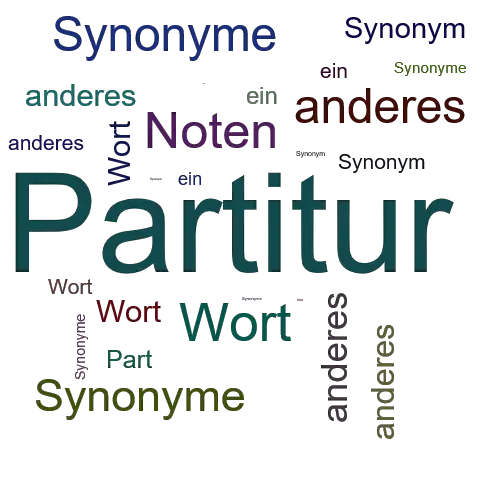 Ein anderes Wort für Partitur - Synonym Partitur