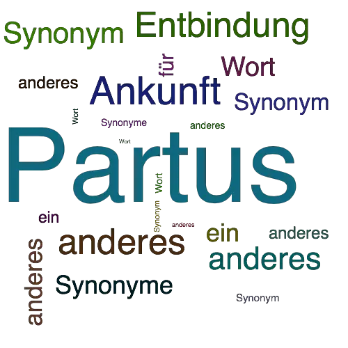 Ein anderes Wort für Partus - Synonym Partus