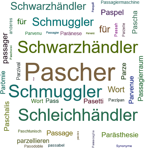 Ein anderes Wort für Pascher - Synonym Pascher