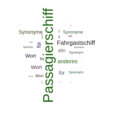 Ein anderes Wort für Passagierschiff - Synonym Passagierschiff