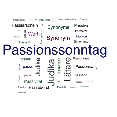 Ein anderes Wort für Passionssonntag - Synonym Passionssonntag