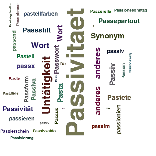 Ein anderes Wort für Passivitaet - Synonym Passivitaet