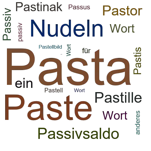 Ein anderes Wort für Pasta - Synonym Pasta