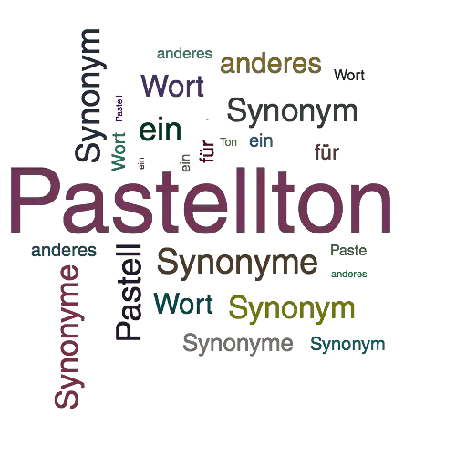 Ein anderes Wort für Pastellton - Synonym Pastellton