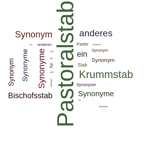 Ein anderes Wort für Pastoralstab - Synonym Pastoralstab