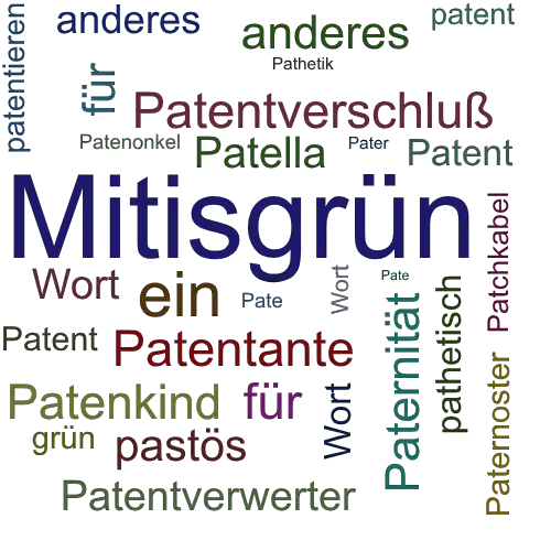 Ein anderes Wort für Patentgrün - Synonym Patentgrün