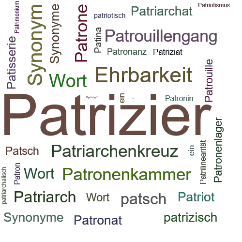 Ein anderes Wort für Patrizier - Synonym Patrizier