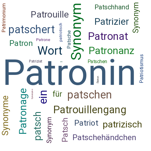Ein anderes Wort für Patronin - Synonym Patronin