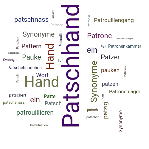 Ein anderes Wort für Patschhand - Synonym Patschhand