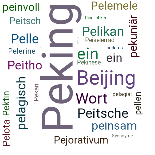 Ein anderes Wort für Peking - Synonym Peking