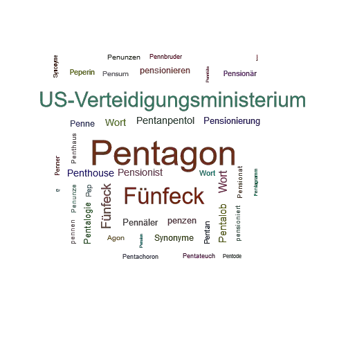 Ein anderes Wort für Pentagon - Synonym Pentagon