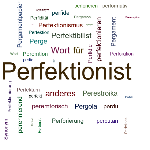 Ein anderes Wort für Perfektionist - Synonym Perfektionist
