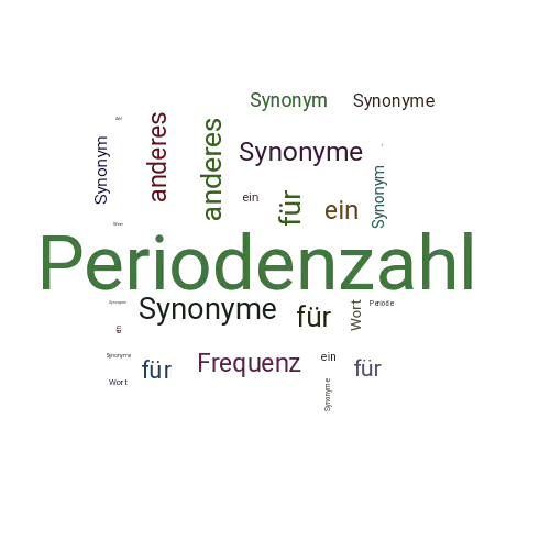 Ein anderes Wort für Periodenzahl - Synonym Periodenzahl