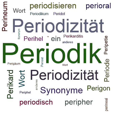 Ein anderes Wort für Periodik - Synonym Periodik
