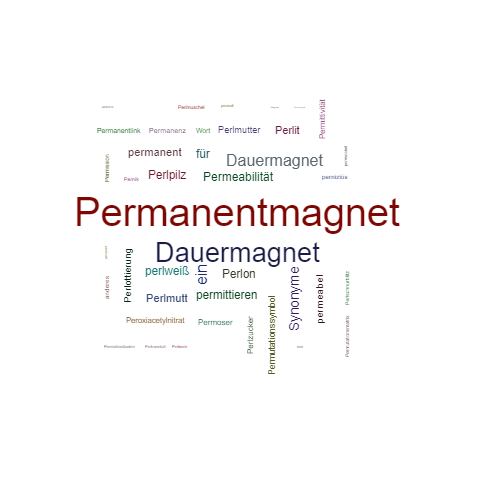 Ein anderes Wort für Permanentmagnet - Synonym Permanentmagnet