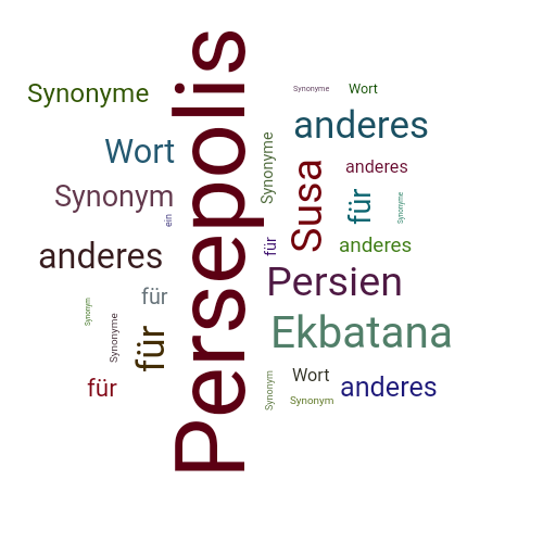 Ein anderes Wort für Persepolis - Synonym Persepolis