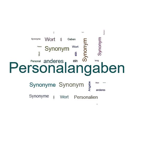 Ein anderes Wort für Personalangaben - Synonym Personalangaben