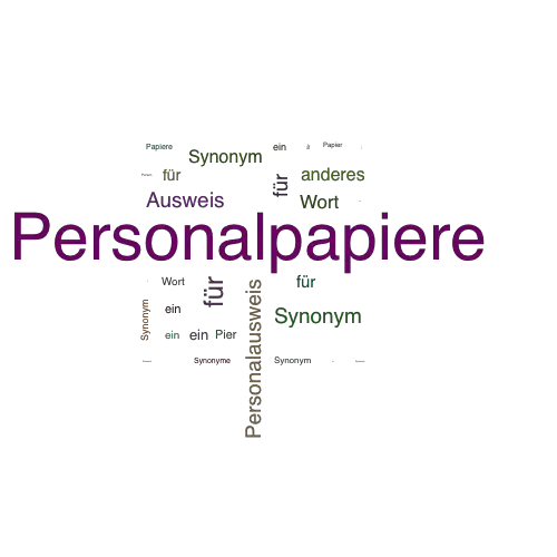 Ein anderes Wort für Personalpapiere - Synonym Personalpapiere