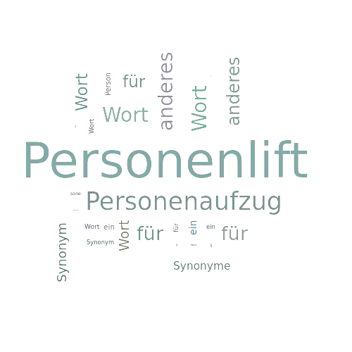 Ein anderes Wort für Personenlift - Synonym Personenlift