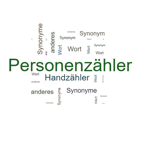 Ein anderes Wort für Personenzähler - Synonym Personenzähler