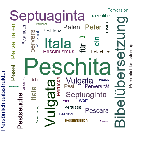 Ein anderes Wort für Peschita - Synonym Peschita