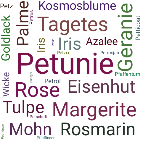Ein anderes Wort für Petunie - Synonym Petunie